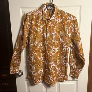 Alan Flusser Men’s Long Sleeve Paisley Print Shirt